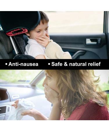 Travel Motion Sickness Relief Wristbands - Natural Nausea Relief (Black/Grey/Blue/Red) - Buy Online on GoSupps.com