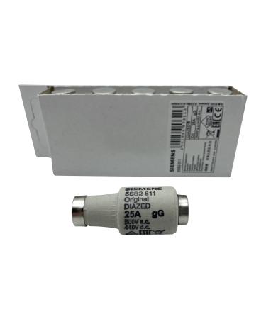 SIEMENS - x5 pieces DIAZED fuse link 500V 25A