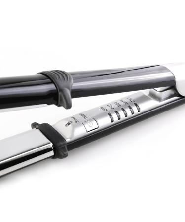 Rendezvous Professional Titanium Flat Iron - Extra Long Curved Plates Adjustable Temp (270-450F) - Fast Heating Dual Voltage Hair Straightener & Curler for All Hair Types - Buy Internationally - Buy Online on GoSupps.com