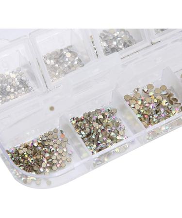 Nail Art Rhinestones ANGGREK Nail Art AB Crystal Rhinestones Colorful Flatback Glass Nail Decoration DIY Manicure Accessory(1#) - Buy Online on GoSupps.com