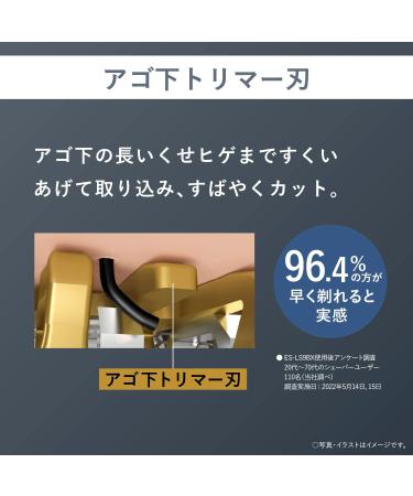 Panasonic ES-LV5J-S LAMDASH PRO 5-Blade Men's Shaver with Sonic Cleaning Mode - Japan Import 2023 | International Shipping Available - Buy Online on GoSupps.com