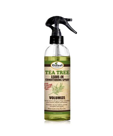 Difeel Volumize Leave in Conditioning Spray with 100% Pure Tea Tree Oil 6 ounce