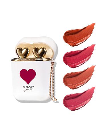 LAMUSELAND Matte Lipstick Makeup Set - 2Pc/Set Long Lasting Velvet Lip Stain & Gloss Primer Gift Kit for Girls - Waterproof & Non-stick Cup Formula (White) - Buy Online on GoSupps.com