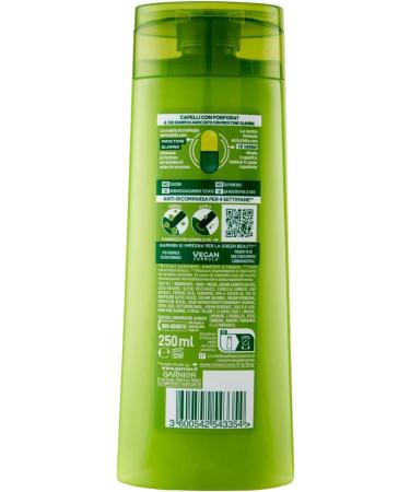  Garnier Garnier Fructis Soothing Shampoo For Normal Hair Anti-Dandruff Action Green Tea and Piroctone Olamina 250 ml - Buy Online on GoSupps.com