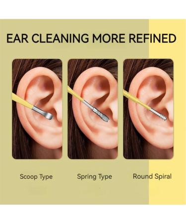 Latuzio Ear Cleaner Latuzio Ear Wax Cleaner Tool Set 6PCS Innovative Spring Earwax Cleaner Tool Set Ear Cleaner Earwax Removal Kit with Storage Bag (Purple) - Buy Online on GoSupps.com