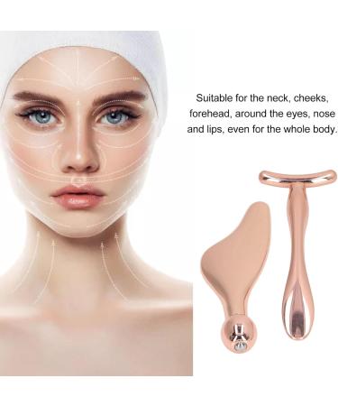 2-Piece Facial Scooter Massage Bars | T-Shaped Massager Set | Cooling Metal Face Tools for Beauty & Eye Puffiness Reduction - Buy Online on GoSupps.com
