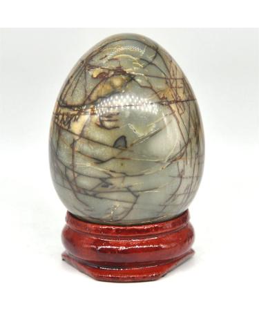 30x40mm Bamboo Jasper Oval Natural Crystal Suitable for Home Raw Stones and Minerals Home Goods - Buy Online on GoSupps.com