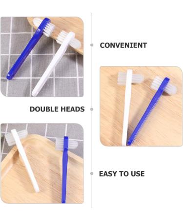 JECOMPRIS Dual-Head Prosthesis Toothbrush Set - 8 Pieces for Effective Cleaning of Artificial Teeth - Buy Online on GoSupps.com