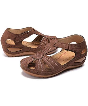 Buy Creev Ladies Wedges - Comfortable Adjustable Sandals for Women | Casual Hollow Round Toe Design | Perfect for Everyday Wear - Buy Online on GoSupps.com