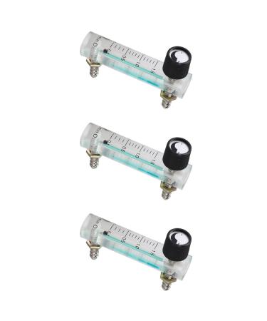 Jalzdieod 3X 0.1-1.5LPM 1.5L Oxygen Flow Meter Flowmeter with Control Valve for Oxygen Air Gas