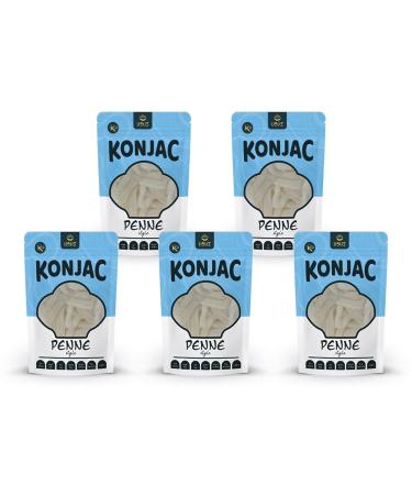 USUI Penne de Konjac 5 pi ces Nouilles Shirataki Konjac | Low Carb | Keto | sans gluten | faible en calories | p tes de r gime (5 270g) 1 g (Lot de 1)