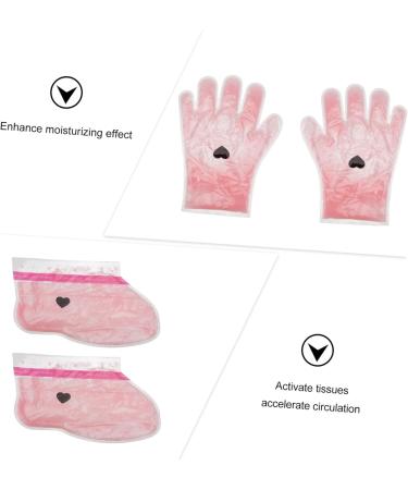 Beavorty 2 Pairs Wax Gloves Paraffin Wax Gloves Foot Cover Grooming Gloves Rose Gloves Spa Moisturizing Accessory Foot Hand Covers Paraffin Bath Liner Booties Wax Feet Cover - Buy Online on GoSupps.com