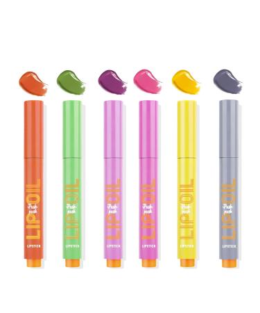 JPSDOWS Plumping Lip Gloss Set Plumping Lip Gloss - Solid Moisturizing Non-Sticky Lipstick High Gloss Jelly Lip Plumping Pen for Women and Mother