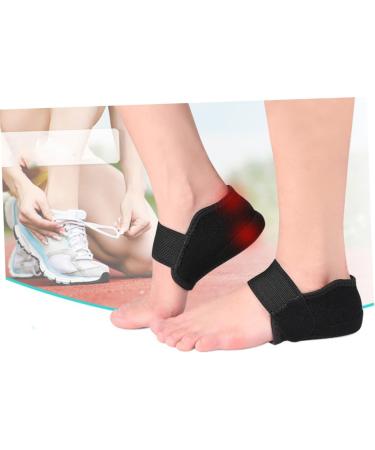 FOMIYES Non-Slip Heel Covers - Protective Heel Sleeves & Cushions for Feet - Comfort & Support - Black 12.8x8.2cm - International Shipping Available - Buy Online on GoSupps.com