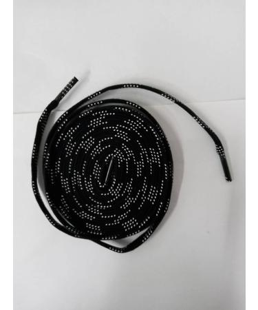 Ice Hockey Skate Laces - Waxed Flat Wide Laces for Enhanced Performance | Durable & Tearproof Black Laces - 1 Pair - Buy Online on GoSupps.com