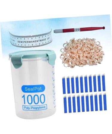 FOMIYES Cup Storage Embroidery Pen Eyebrow Red Microblading Ruler Ring Kit Pot with 1 count (Pack of 1) Red - Buy Online on GoSupps.com