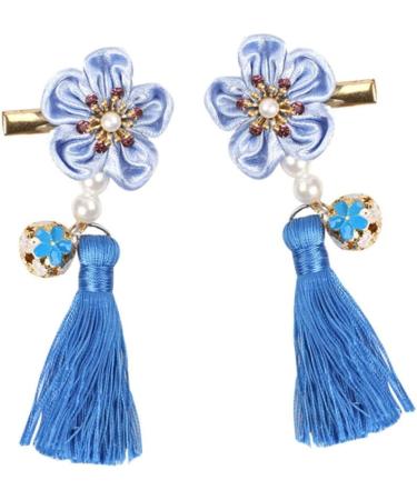 ibasenice 2 Pairs Kids Hair Side Clip Flower Hair Clip Rose Hair Clip Hair Clips for Kids Oriental Hairpin Chinese Hair Stick Small Toy Fridge New Year Bobby Pin Girl Child Accessories - Buy Online on GoSupps.com