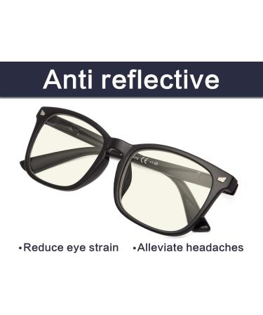 Shop Blueless Computer Reading Glasses for Women - Blue Light Blocking Square Frame - Clear Lens - Stylish & Comfortable - International Shipping Available - Buy Online on GoSupps.com