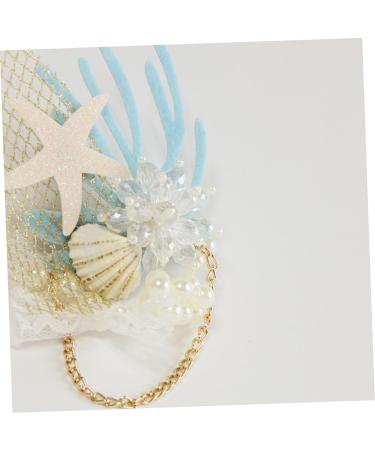 FRCOLOR 1pc Wedding Tiara Hair Barrette Bridal Headpieces for Wedding Bride Hair Clip Beach Party Hair Headdress Girl Hair Clips Bridal Hair Clip Crystal Headpiece Headband - Buy Online on GoSupps.com