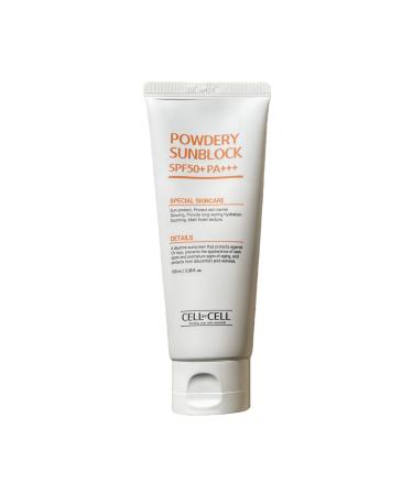 Powdery Sunblock SPF50+ PA+++ | No White-Cast No Stickiness & No Heaviness for Comfortable Daily Use | 100ml