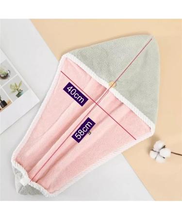 2Pcs Quick-Dry Microfiber Hair Towel & Shower Cap for Women - Soft Bath Hats in Green - Buy Online on GoSupps.com