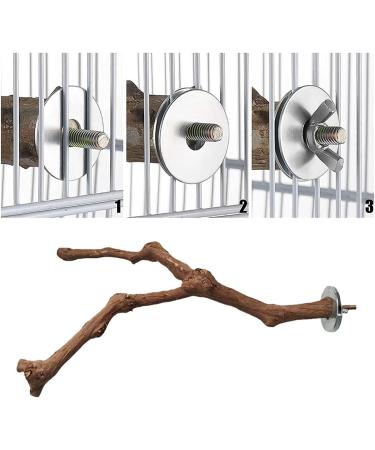 Natural Wood Bird Cage Platforms - Ockyunoo 2 Piece Set | Perfect Bird Seat Rods & Bubble Rods for Nymphensittich - Buy Online on GoSupps.com