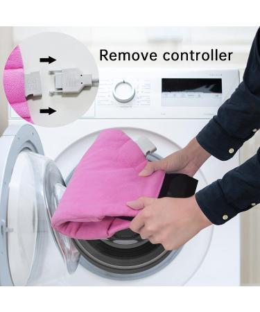 GOQOTOMO Electric Heating Pad with Pocket Design for Lumbar & Abdominal Relief - Pink - Buy Online on GoSupps.com