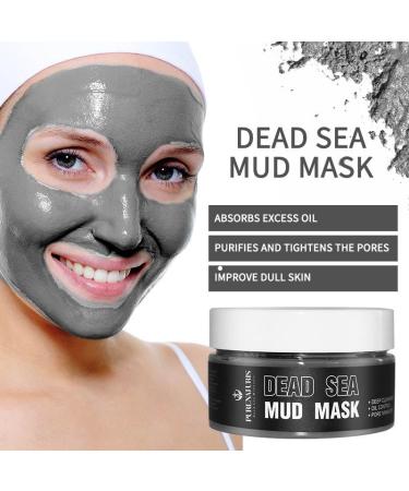 Organic Dead Sea Clay Mud Mask - Deep Pore Cleanser Antioxidant Skincare Soothes & Detoxifies - Ideal for All Skin Types - 2.8 oz - Buy Online on GoSupps.com