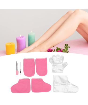 Paraffin Wax Bath Gloves Booties Wax Treatment Hand Foot Set Moisturizing Gloves Paraffin Wax Gloves SPA Heat Insulated Mitts and Booties 100pcs Disposable Glove Foot Cover