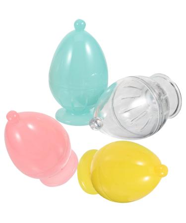 ULTECHNOVO 4pcs Beauty Egg Storage Box Small Makeup Sponge Makeup Puff Storage Organizer Cosmetic Puff Holder Powder Puff Holder Makeup Powder Puff Mini Miss Pp South Korea