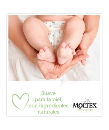 Moltex Pure & Nature Ecological Nappies Size 6 White with Printed Design 35 Nappies - Pack Of 4 - Buy Online on GoSupps.com