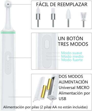 Danive Electric Dental Polisher | Tooth Spot & Plaque Remover | 4 Polishing Heads & 3 Modes | Pet Tooth Cleaning Tool - Buy Online on GoSupps.com
