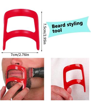 beard shaping tool kit Beard Shaping Tool Kit Neckline Shaving Template Guide Set for Men Hair Styling Red - Buy Online on GoSupps.com