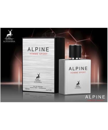 Lattafa ALHAMBRA ALPINE HOMME SPORT EAU DE PARFUM 100ml | LUXURY LONG LASTING FRAGRANCE | PREMIUM IMPORTED FRAGRANCE SCENT FOR MEN AND WOMEN | PERFUME GIFT SET | ALL OCCASION (Pack of 1)