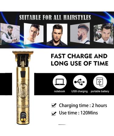 Professional Cordless Hair Clippers for Men | Rechargeable T-Blade Trimmer & Beard Shaver - International Shipping Available - Buy Online on GoSupps.com