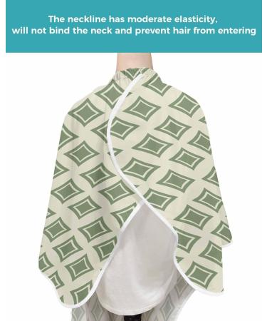 Modern Green Barber Cape | Adjustable Hair Cutting Cape for All Ages | Stylish & Minimalist Salon Accessory - Buy Online on GoSupps.com
