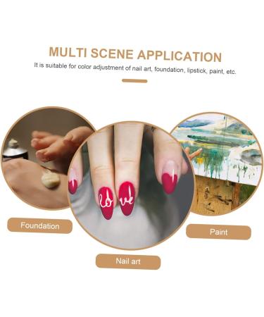 FRCOLOR 1Pc Nailart Mixing Palette Color Mix For Nailart Nail Art Palette Professional Makeup Palette Nail Color Display Plate Color Mixing Palette Tools For Nail Art White Mixing Pigment 9*86cm White - Buy Online on GoSupps.com