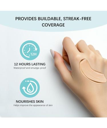FLLUOUZH Body Coeage Perfector with SPF 30+ 12 Uurn Hydratating CC Creams Foundation And Concealer cream with Full Decking Waterproof NuitAfgitation Light - Buy Online on GoSupps.com