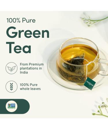 VAHDAM Green Tea Sampler Gift Set - 4 Flavors, 20 Tea Bags Each | Gluten Free Non GMO Christmas Tea Gift 2023 | Ideal Christmas Gift for Women, Men, and Adults - Buy Online on GoSupps.com