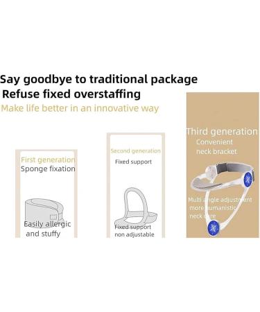 Cervical Spine Protector 360 Rotation Adjustment Neck Collar Brace Folding Design Easy to Carry Neck Brace for Travel Suitable for Men Women Students - Buy Online on GoSupps.com