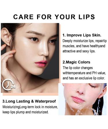 EVPCT 3Pcs Fruit Tinted Lip Balm Set - Long Lasting Color Changing Lipstick Stain for Women & Girls - Korean Mood Queen Lip Tint Gloss - 3 Count Pack - Buy Online on GoSupps.com