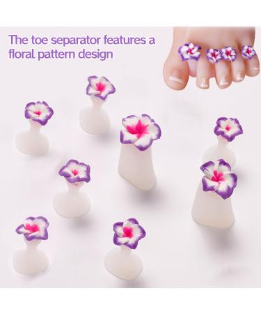 16Pcs Silicone Flower Toe Separators - Nail Varnish Guards & Pedicure Tool - Buy Online on GoSupps.com