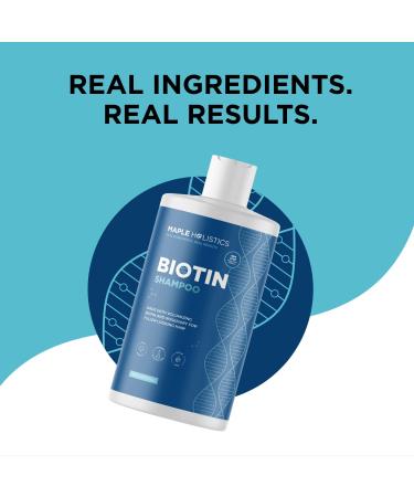 Biotin Vitamins & Sulfate-Free Shampoo for Thinning Hair - Volumizing Formula with Tea Tree & Rosemary Oils for Fine Hair Care - Promotes Regrowth and Nourishes Hair, Skin, and Nails - Buy Online on GoSupps.com