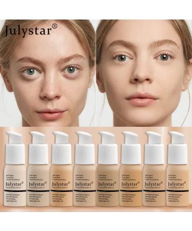 Julystar Makeup Moisturizer Repair Foundation Waterproof Long Lasting Concealer Liquid Foundation Beauty Makeup (06#) - Buy Online on GoSupps.com