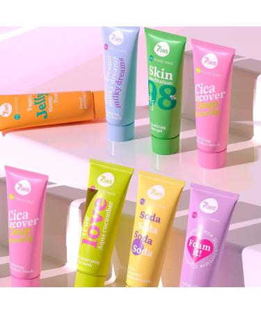 7DAYS Aloe Vera Soothing Gel with Tea Tree Extracts | Hydrating 98% Aloe Vera Face and Body Gel for Deeply Moisturizing and Deep Pore Cleansing for All Skin Types 80 ml - Buy Online on GoSupps.com