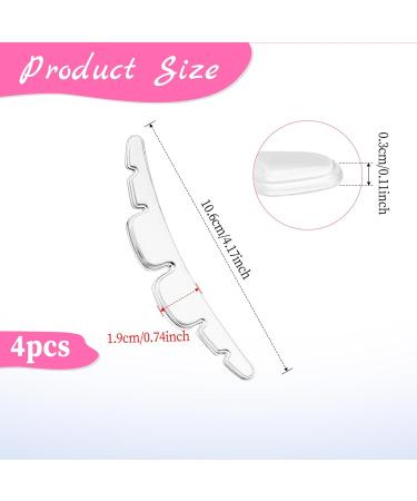 Anti-Slip High Heel Pads - 2 Pairs Clear Silicone Straps for Women | Invisible Cushion Heel Grips & Self-Adhesive Foot Stop Slipping - Buy Online on GoSupps.com