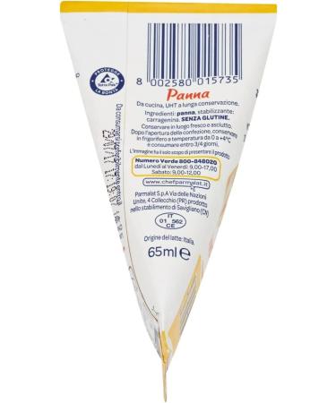 10 x Parmalat Chef Panna Classica Creamy and Homogenous Cooking Cream Italian Product Gluten Free Cream Sauce for Cooking Brik 65 ml - Buy Online on GoSupps.com