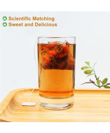 Ginseng Five Tea Bag 250g/8.81oz (5g*50bags) Goji Mulberry Polygonatum Maka Powder Ginseng Caffeine-Free Flavored Delicious Beverage Herbal Tea Combination of Floral Tea - Buy Online on GoSupps.com