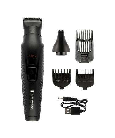 Remington Hair Clipper Men 10-in-1 Kit with 5 attachments Beard & Hair Trimmer Nose Ear & Eyebrow Trimmer G10 (Graphite Engineered Coating Self-Sharpening Blades USB Rechargeable) PG2100