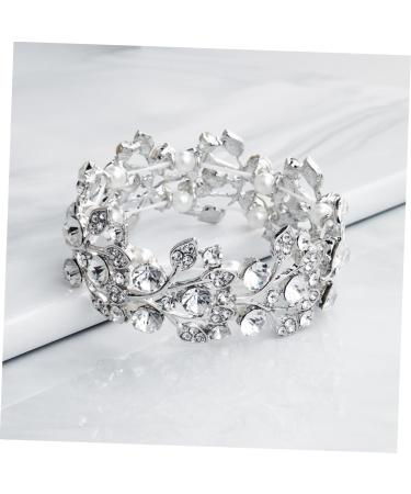 Shop Mobestech Rhinestone Straw Jewelry Bracelet Pearl & Crystal Diamond Tennis Accessories for Women - Buy Online on GoSupps.com